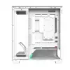 PC korpusas MODECOM VOLCANO STELLAR PLUS MIDI WHITE — Midi Tower, microATX, grūdintas stiklas, USB-C, palaiko GPU 420 mm