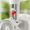 Mėsmalė SMAPP modelis 490.81 BALTA - 2200 W, 1 greitis, 2,7 kg/min, 3 sieteliai, balta, smulkinimo priedas