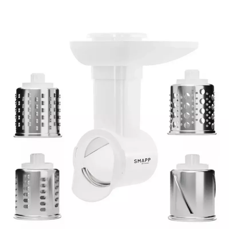 Mėsmalė SMAPP modelis 490.81 BALTA - 2200 W, 1 greitis, 2,7 kg/min, 3 sieteliai, balta, smulkinimo priedas