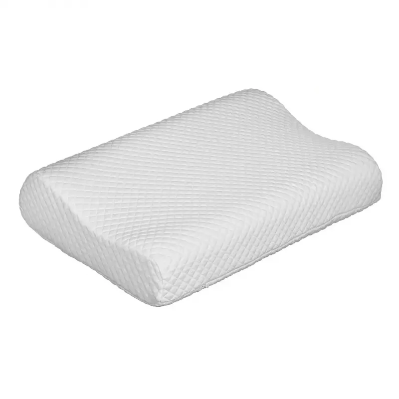 Ortopedinė kaklo pagalvė ActionMed CERVICAL MED PILLOW PO100AM — porolono užpildas, 550×360×120 mm, skalbiamas užvalkalas, balta