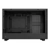 PC korpusas DeepCool CH260 Micro Tower Juoda — Micro-ATX/Mini-ITX, grūdintas stiklas, USB-C, maks. GPU 413 mm