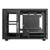 PC korpusas DeepCool CH260 Micro Tower Juoda — Micro-ATX/Mini-ITX, grūdintas stiklas, USB-C, maks. GPU 413 mm