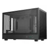 PC korpusas DeepCool CH260 Micro Tower Juoda — Micro-ATX/Mini-ITX, grūdintas stiklas, USB-C, maks. GPU 413 mm