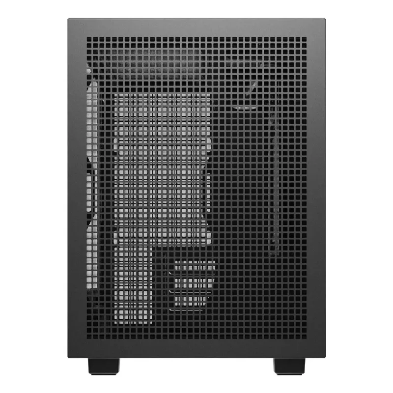 PC korpusas DeepCool CH260 Micro Tower Juoda — Micro-ATX/Mini-ITX, grūdintas stiklas, USB-C, maks. GPU 413 mm