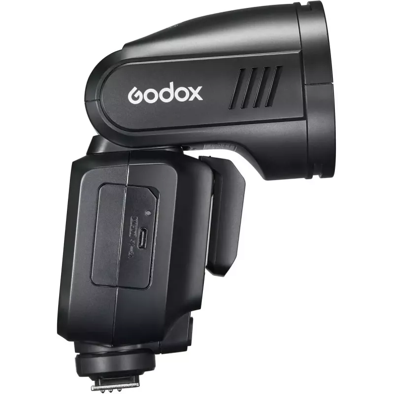 “Flash Godox V100”, skirta “Sony” – nešiojama 100 Ws kameros blykstė, įmontuota įkraunama baterija