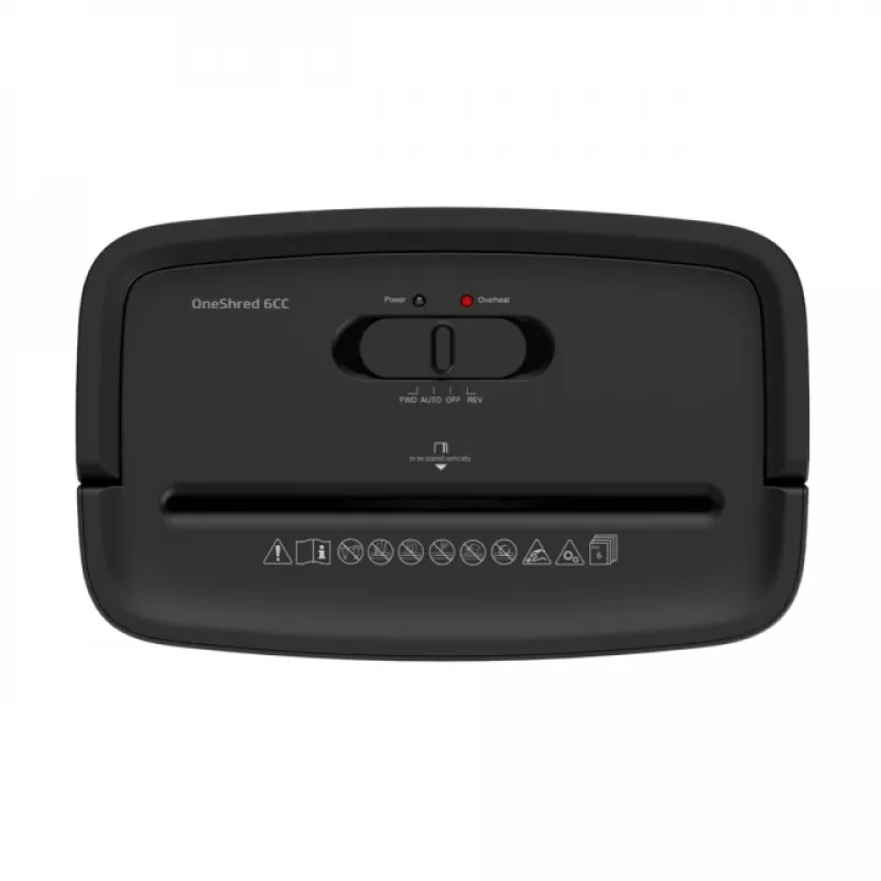HP One Shred 6CC popieriaus smulkintuvas Dalelių pjovimo smulkinimas 68 dB Juoda