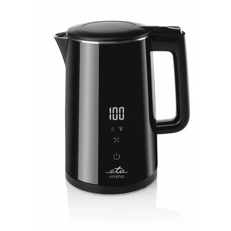 Elektrinis virdulys ETA Emma 1,5 L 2200 W nerūdijantis plienas, juodas, 360° pagrindas