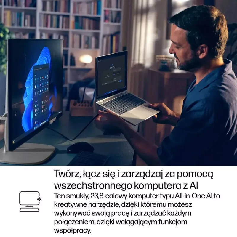 „All-in-One“ kompiuteris HP EliteStudio 8 AiO G1i Ultra 5 23,8 col. FHD jutiklinis IPS 16GB DDR5 512GB SSD „Win11 Pro“