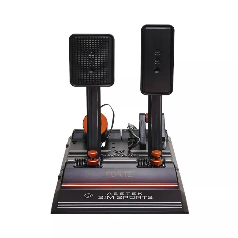 Dujų ir stabdžių pedalų komplektas Asetek Forte Sim Racing 40-010-0000003 lenktynių simuliatoriams