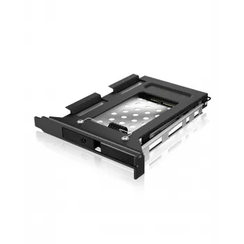 ICY BOX IB-2207StS 8,89 cm (3,5 col.) saugojimo įrenginio dėklas Juodas