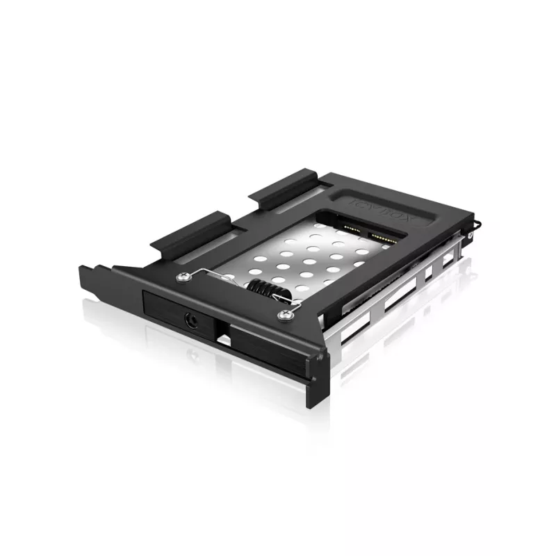 ICY BOX IB-2207StS 8,89 cm (3,5 col.) saugojimo įrenginio dėklas Juodas