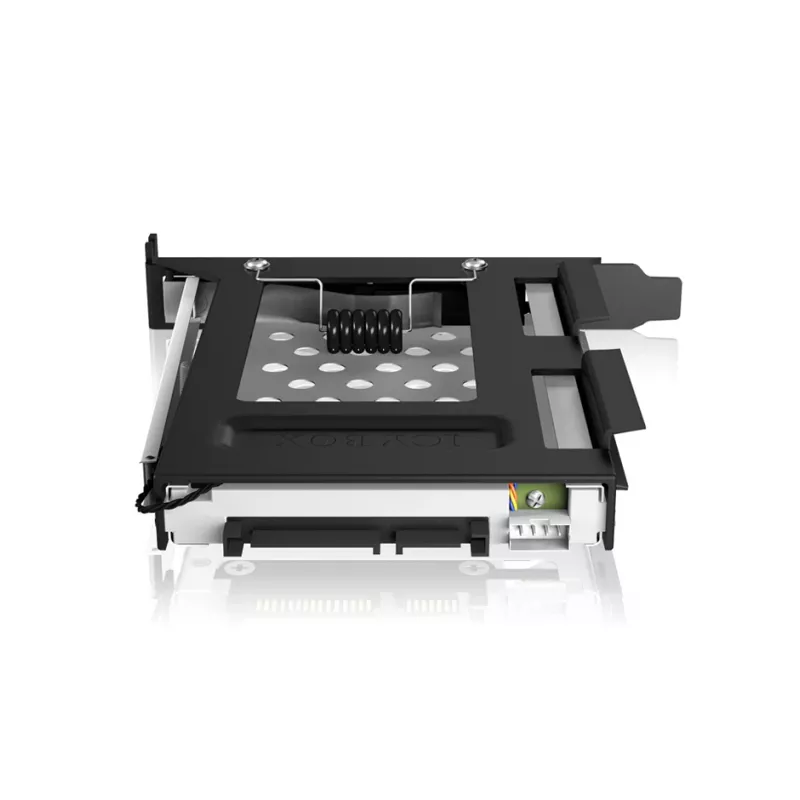 ICY BOX IB-2207StS 8,89 cm (3,5 col.) saugojimo įrenginio dėklas Juodas