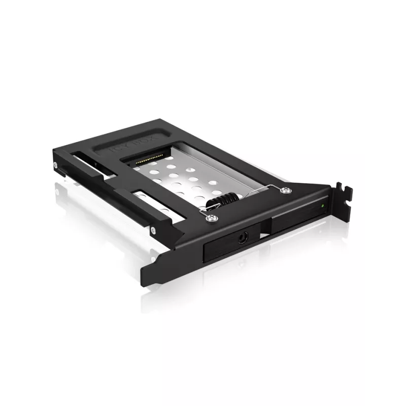 ICY BOX IB-2207StS 8,89 cm (3,5 col.) saugojimo įrenginio dėklas Juodas