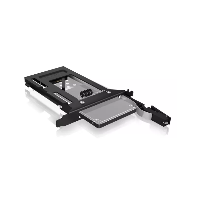 ICY BOX IB-2207StS 8,89 cm (3,5 col.) saugojimo įrenginio dėklas Juodas