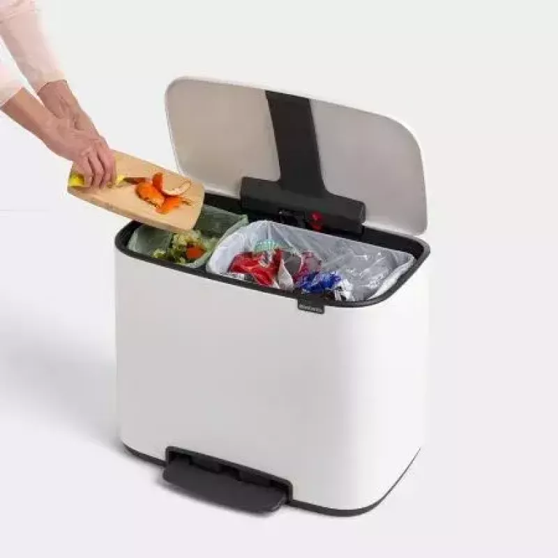 Atliekų konteineris BRABANTIA 121142 Stačiakampis Baltas, 540×363×440 mm
