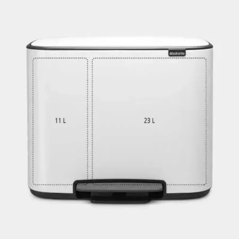 Atliekų konteineris BRABANTIA 121142 Stačiakampis Baltas, 540×363×440 mm