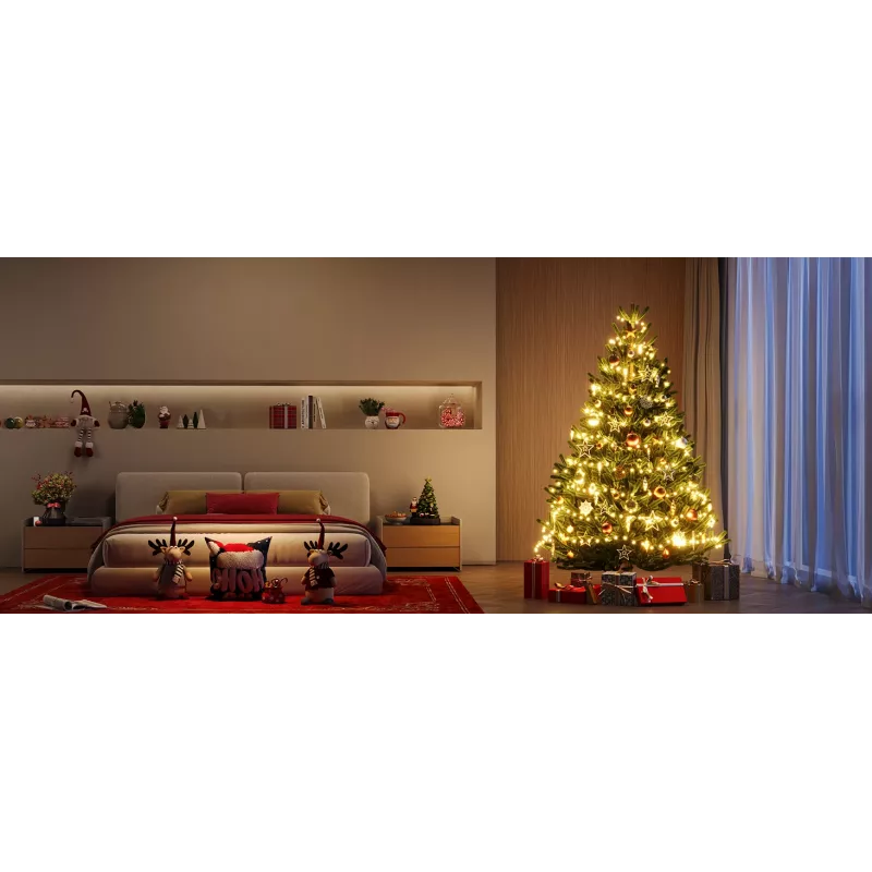 Išmaniosios LED girliandos Govee 2S 20 m, Wi‑Fi/Bluetooth, žalia, 20 m ilgio, 2,5 m maitinimo kabelis, 6 mm plotis