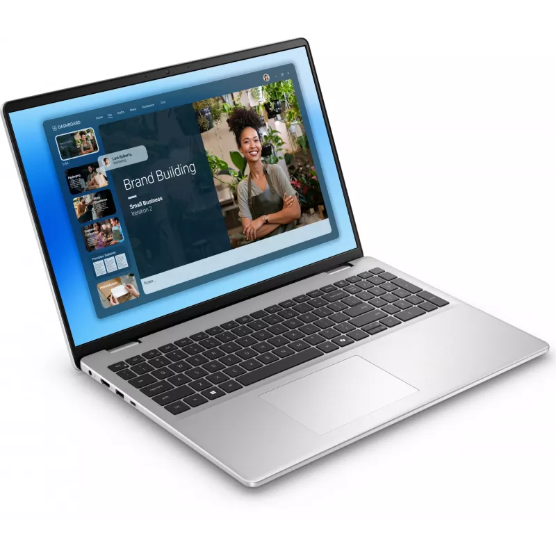 DELL DC16251 Intel Core 7 150U Nešiojamasis kompiuteris 40,6 cm (16 colių) Full HD+ 16 GB DDR5-SDRAM 512 GB SSD Wi-Fi 6E (802.11ax) Windows 11 Pro Platinum, Sidabrinė