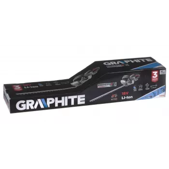 Belaidės žirklės GRAPHITE 58G032, 51 cm pjovimo ilgis, maitinamas baterijomis sodo įrankis