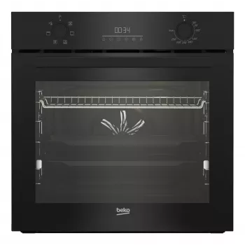 Įmontuojama elektrinė orkaitė BEKO BBIE123001BD — 72 l, 2400 W, LED ekranas, įleidžiamos rankenėlės, savaiminis valymas garais, juoda