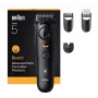 Barzdaskutė BRAUN BT5520 — 0,5–20 mm, 40 ilgio pakopų, įkraunama, 120 min. baterijos veikimo laikas, juoda