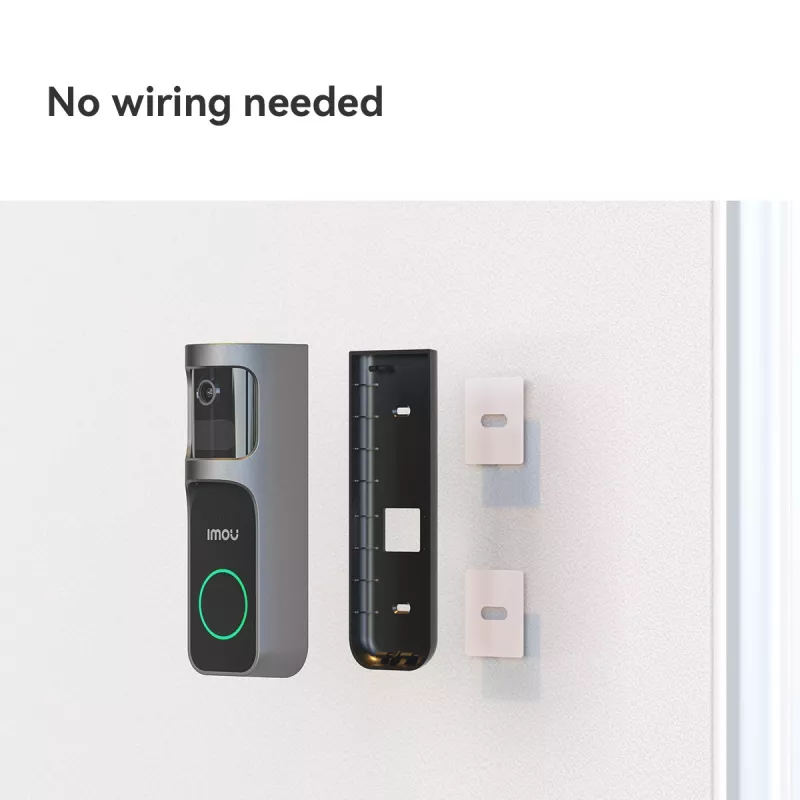 Imou Doorbell 2S Kit juodas 3 MP belaidis montavimas ant sienos