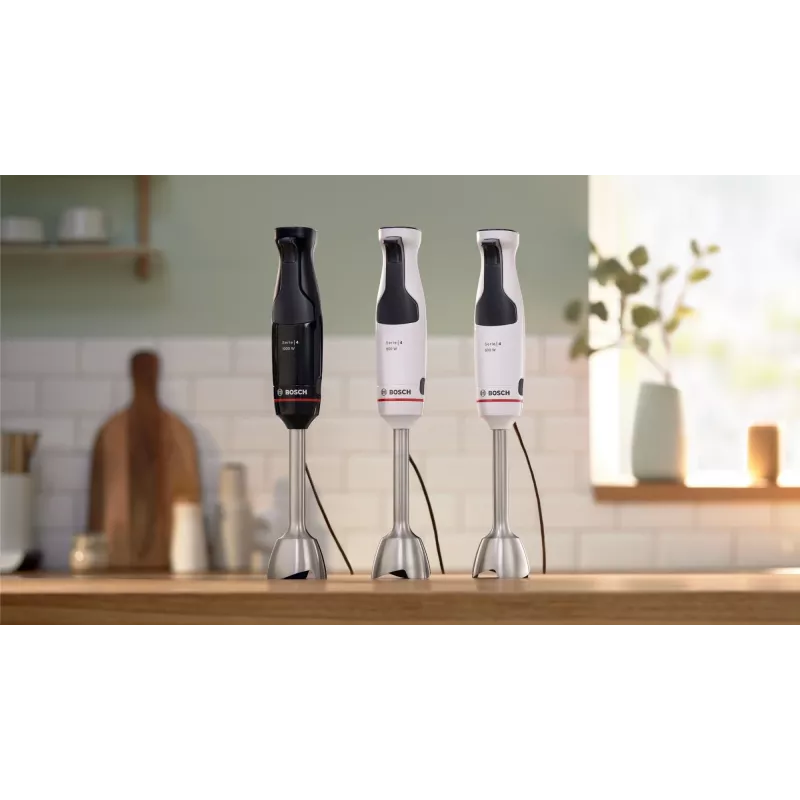 Bosch Serie 4 MSM4W210 plaktuvas 0,6 L Panardinamasis plaktuvas 600 W Juoda, Balta