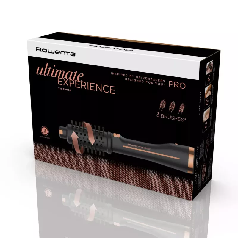 Rowenta Ultimate Experience CF9625 Karšto oro šepetys Šilta juoda, bronzinė 750 W