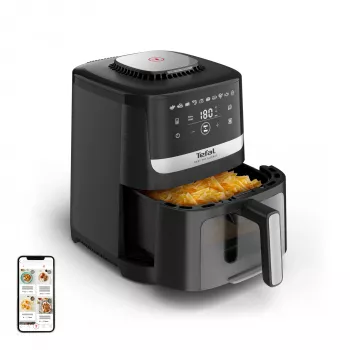 Tefal Easy Fry Silence EY5568E0 gruzdintuvė Viena 5 L Pastatoma Karšto oro gruzdintuvė Juoda, Nerūdijantis plienas