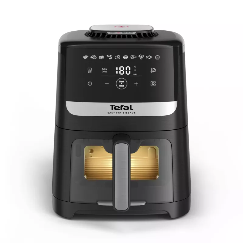 Tefal Easy Fry Silence EY5568E0 gruzdintuvė Viena 5 L Pastatoma Karšto oro gruzdintuvė Juoda, Nerūdijantis plienas