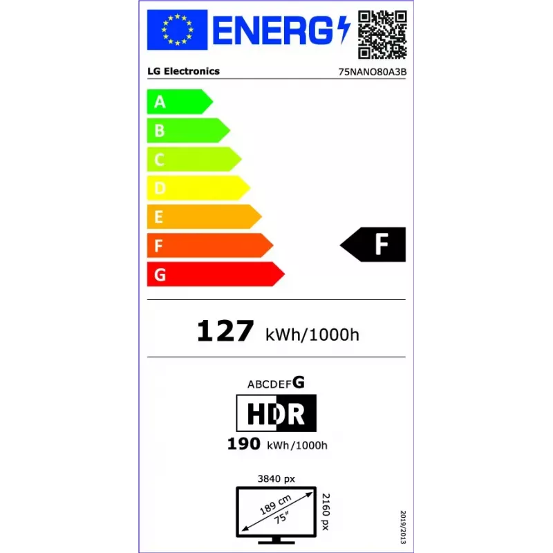 LG NanoCell AI NANO80 75NANO80A3B televizorius 190,5 cm (75 coliai) 4K Ultra HD Smart TV Wi-Fi juoda