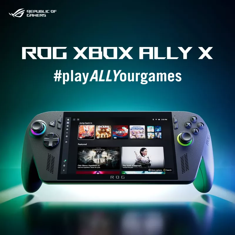 ASUS ROG Xbox Ally X RC73XA-NH011W nešiojama žaidimų konsolė 17,8 cm (7 colių) 1 TB liečiamas ekranas „Wi-Fi“ juoda