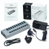 i-tec USB 3.0 įkrovimo šakotuvas 10 prievadų + maitinimo adapteris 48 W