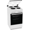 Gorenje GE5A21WH viryklė Laisvai pastatoma viryklė Elektrinė Kaitlentė su kaitvietėmis Balta