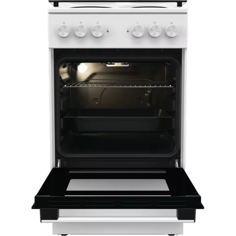 Gorenje GE5A21WH viryklė Laisvai pastatoma viryklė Elektrinė Kaitlentė su kaitvietėmis Balta