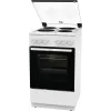 Gorenje GE5A21WH viryklė Laisvai pastatoma viryklė Elektrinė Kaitlentė su kaitvietėmis Balta