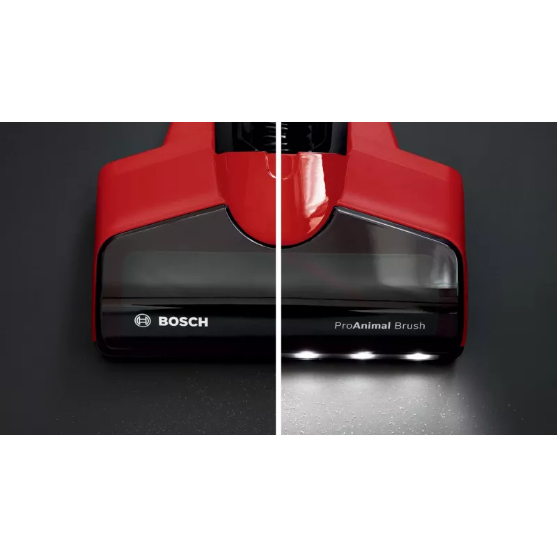 Bosch BCS711PET belaidis dulkių siurblys/elektrinė šluota Baterija Sausas Be maišelio 0,3 L Juoda, Raudona 3 Ah