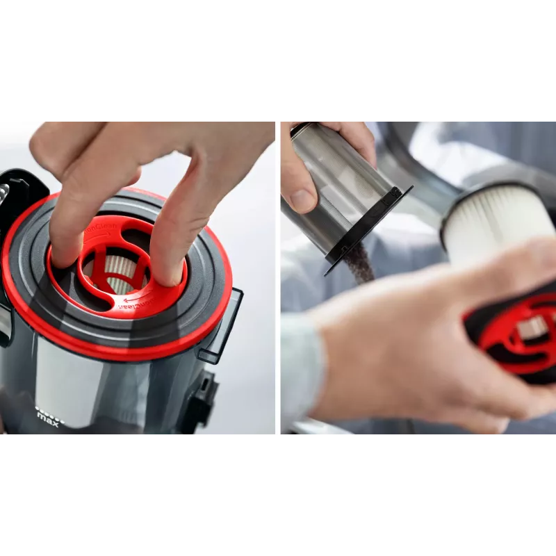 Bosch BCS711PET belaidis dulkių siurblys/elektrinė šluota Baterija Sausas Be maišelio 0,3 L Juoda, Raudona 3 Ah