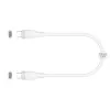 USB-C į USB-C įkrovimo/duomenų kabelis j5create JUCX17W, 60 W, skystas silikonas, 1,8 m, baltas