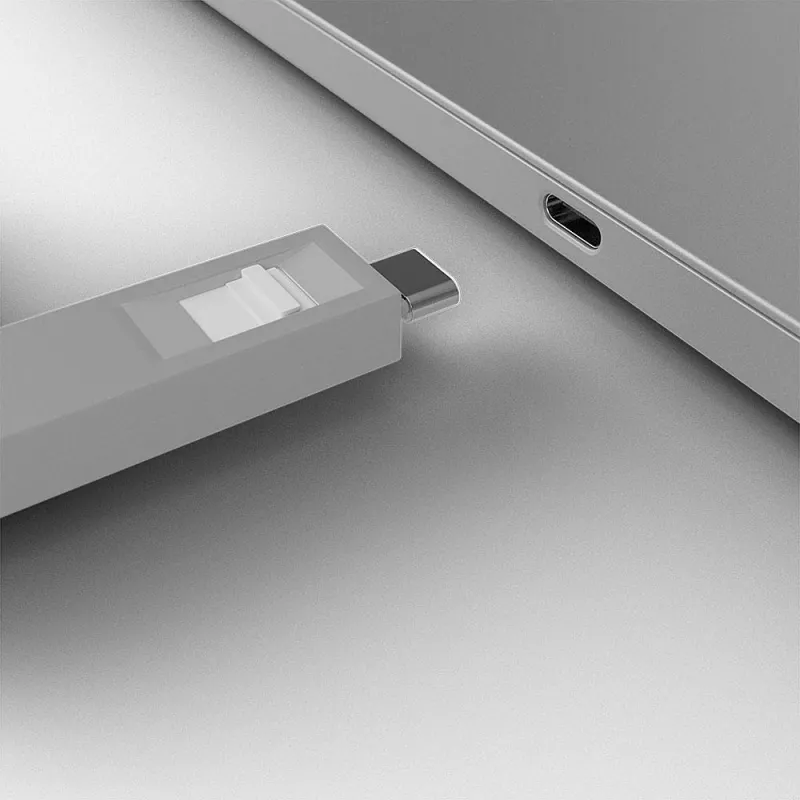 Lindy USB Type C prievado blokatoriaus raktas - pakuotėje 4 blokatoriai, balti