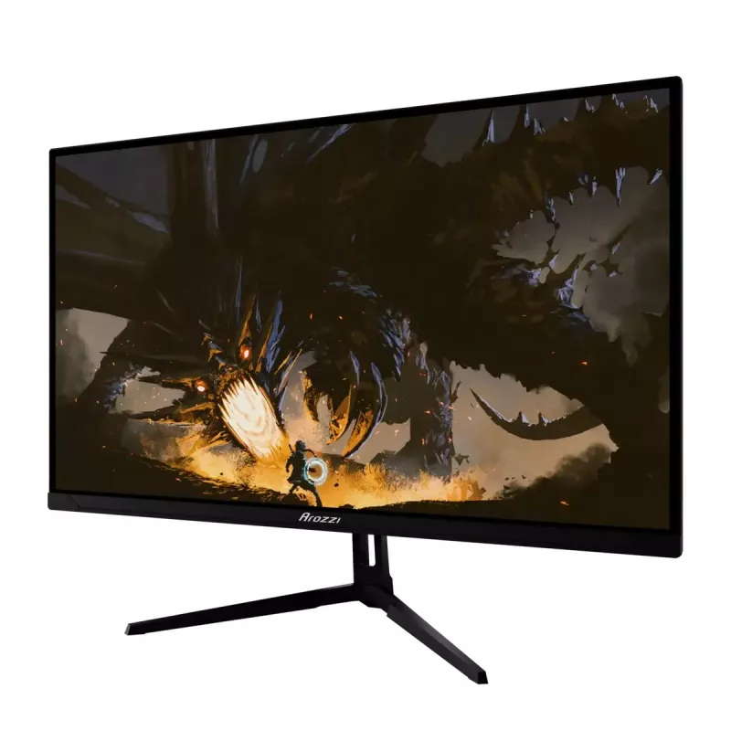 27 colių Arozzi Nova kompiuterio monitorius, 2560 x 1440 Quad HD, IPS LED, 1 ms, VESA, įmontuoti garsiakalbiai — juodas