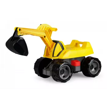 Važiuojamas ekskavatorius Lena GIGA TRUCKS Excavator PRO 4 ratai plastikas plienas