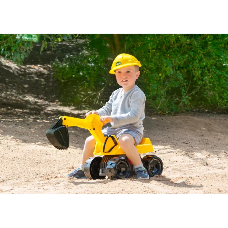 Važiuojamas ekskavatorius Lena GIGA TRUCKS Excavator PRO 4 ratai plastikas plienas