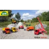 Važiuojamas ekskavatorius Lena GIGA TRUCKS Excavator PRO 4 ratai plastikas plienas