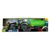 Mechaninis žaislinis traktorius Lena Deutz-Fahr Worxx, 74 cm ilgio, su nuimama priekaba