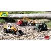 Mechaninis žaislinis traktorius Lena Deutz-Fahr Worxx, 74 cm ilgio, su nuimama priekaba