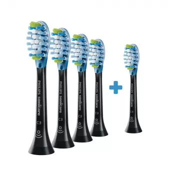 Philips Premium Plaque Defence HX9045/88 4+1 pack šepetėlių galvutės 5 vnt. juoda