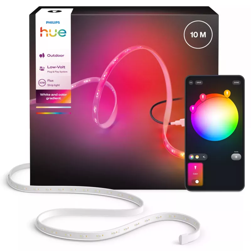 Philips Hue Flux Gradient išmanioji LED juostelė, 30 W, Bluetooth ir Zigbee