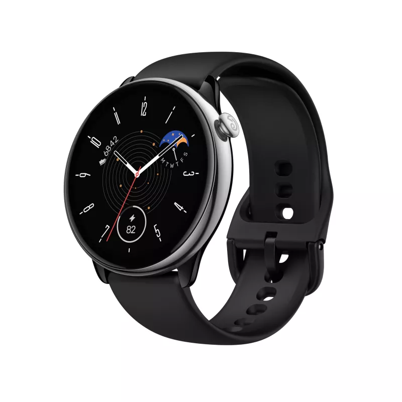 Amazfit GTR Mini 3.25 cm (1.28 colio) AMOLED 42 mm skaitmeninis 416 x 416 pikselių jutiklinis ekranas juodas, sidabrinis GPS (palydovinis)
