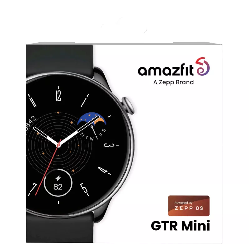 Amazfit GTR Mini 3.25 cm (1.28 colio) AMOLED 42 mm skaitmeninis 416 x 416 pikselių jutiklinis ekranas juodas, sidabrinis GPS (palydovinis)